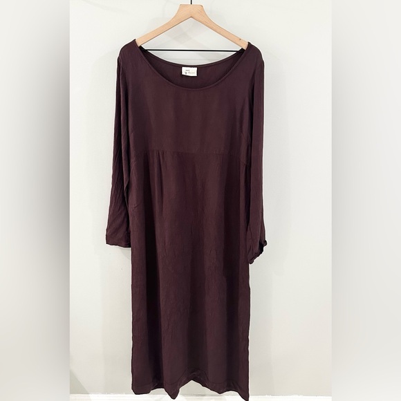 Cut Loose Long Sleeve Midi Dress Purple Size Medium - Picture 1 of 5